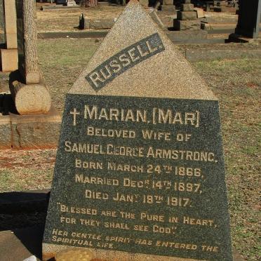 ARMSTRONG Marian nee RUSSELL 1866-1917