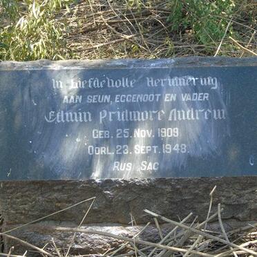 ANDREW Edwin Pridmore 1909-1948