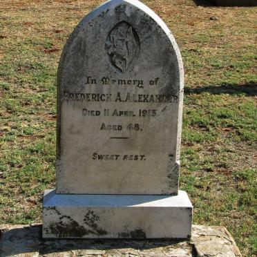 ALEXANDER Frederick A. -1915