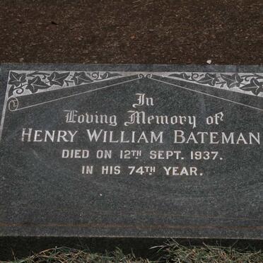 BATEMAN Henry William -1937 