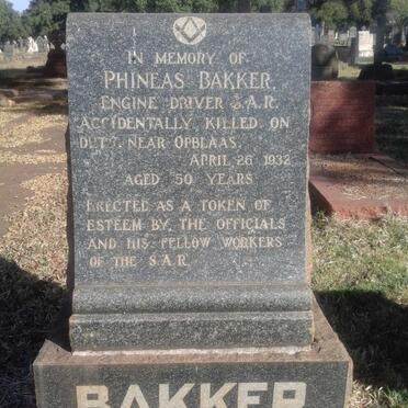 BAKKER Phineas -1932 :: BAKKER Henrietta Catherine 1892-1996 _1