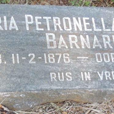 BARNARD Maria Petronella Clasina 1876-1944
