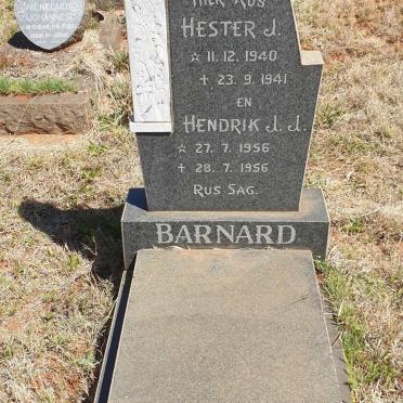 BARNARD Hester J. 1940-1941 :: BARNARD Hendrik J.J. 1956-1956