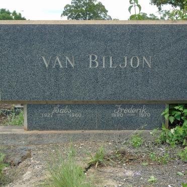 BILJON Frederik, van 1890-1970 :: VAN BILJON Babs 1927-1960