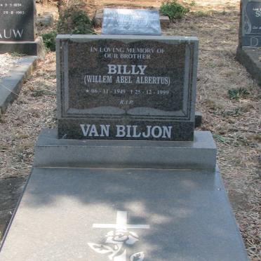 BILJON Willem Abel Albertus, van 1949-1999