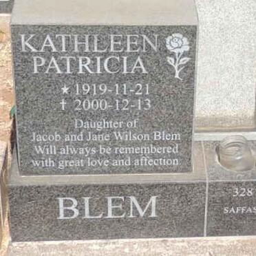 BLEM Kathleen Patricia 1919-2000