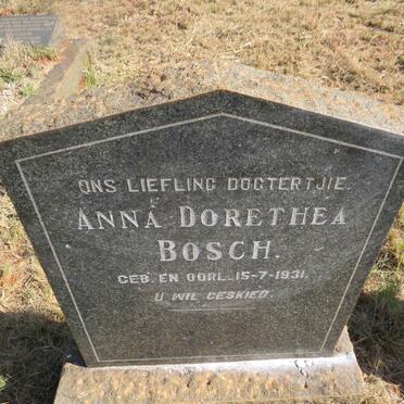 BOSCH Anna Dorethea 1931-1931