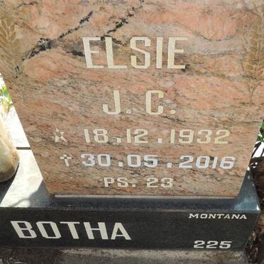 BOTHA Elsie J.C. 1932-2016