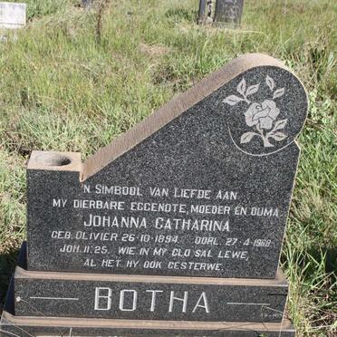 BOTHA Johanna Catharina nee OLIVIER 1894-1968