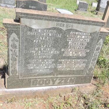 BOOYZEN Petrus Jacobus 1873-1947 & Magdalena Johanna BEZUIDENHOUT 1870-1955