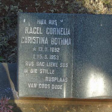 BOTHMA Ragel Cornelia Christina 1892-1953