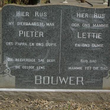 BOUWER Pieter &amp; Lettie