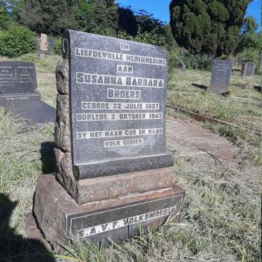 BROERS Susanna Barbara 1867-1947