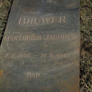 BRUWER Marthinus Jacobus 1905-1947