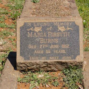 BURNS Maria Forsyth -1952