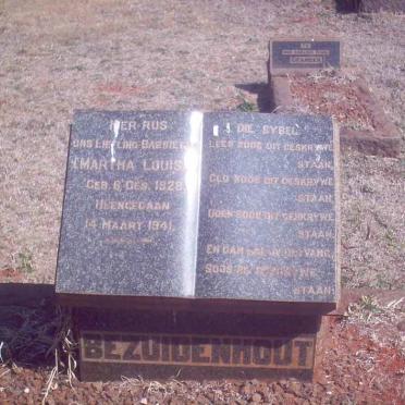 BEZUIDENHOUT Martha Louisa 1928-1941