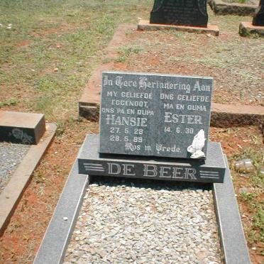 BEER Hansie, de 1928-1989 &amp; Ester 1930-?