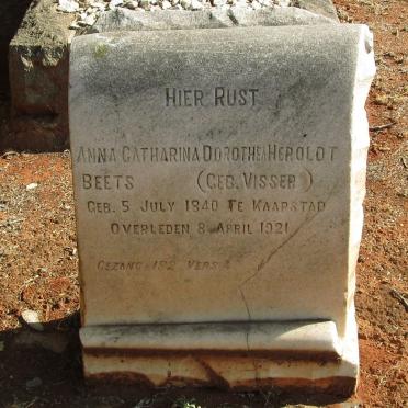 BEETS Anna Catharina Dorothea Heroldt nee VISSER 1840-1921