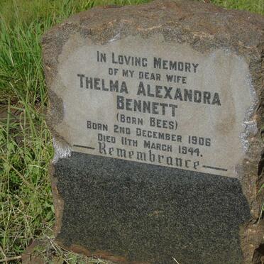 BENNETT Thelma Alexandra nee BEES 1906-1944