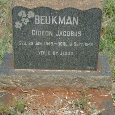 BEUKMAN Gideon Jacobus 1943-1943