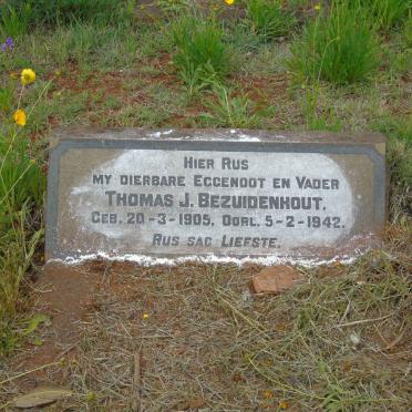 BEZUIDENHOUT Thomas J. 1905-1942