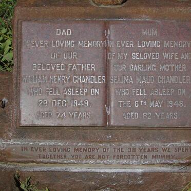 CHANDLER William Henry -1949 & Selina Maud -1946_2
