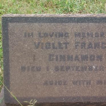 CINNAMON Violet Francis -1936