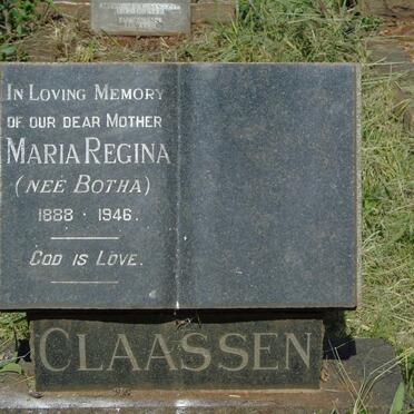 CLAASSEN Maria Regina BOTHA 1888-1946