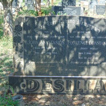 DESILLA John Anastasios 1883-1954 & Florence Constance WOOD 1888-1949