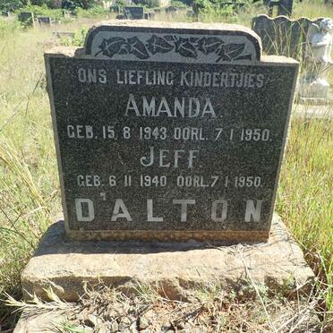 DALTON Jeff 1940-1950 :: DALTON Amanda 1943-1950