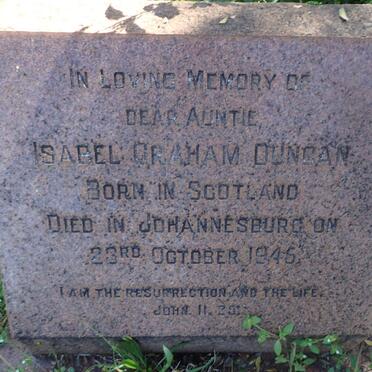 DUNCAN Isabel Graham -1946