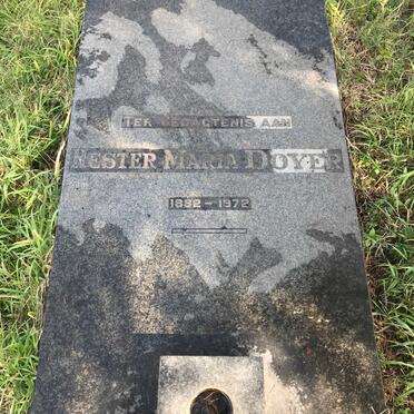 DOYER Hester Maria nee DE CLERCQ 1882-1972