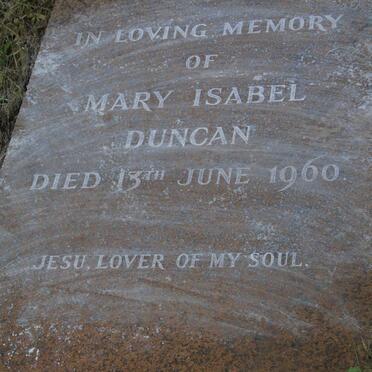 DUNCAN Mary Isabel -1960