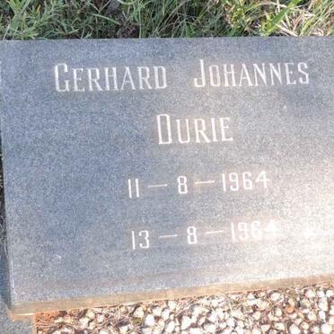 DURIE Gerhard Johannes 1964-1964