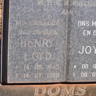 DOMS Henry Loyd 1940-1990 &amp; Joyce 1939-2004