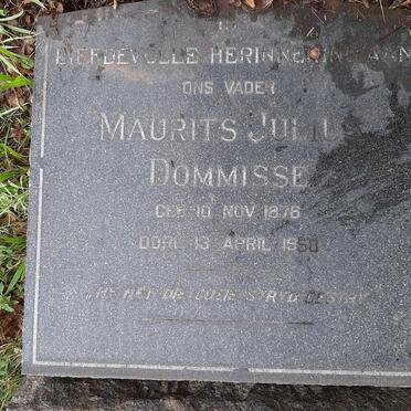 DOMMISSE Maurits Julius 1878-1958