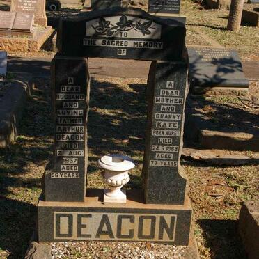 DEACON Arthur -1937 &amp; Kate AURET -1968