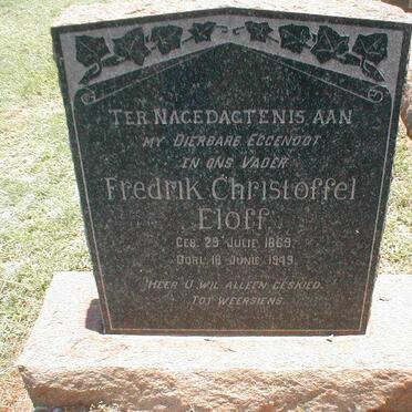 ELOFF Fredrik Christoffel 1869-1949