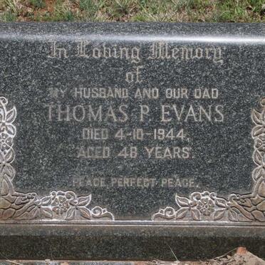 EVANS Thomas P. -1944