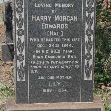 EDWARDS Harry Morgan -1944 & Lily 1886-1954
