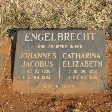 ENGELBRECHT Johannes Jacobus 1930-1994 &amp; Catharina Elizabeth 1932-1995