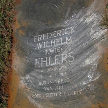 EHLERS Frederick Wilhelm 1922-1985