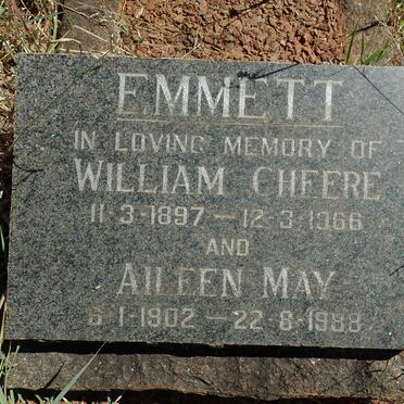 EMMETT William Cheere 1897-1966 &amp; Aileen May 1902-1988