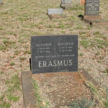 ERASMUS Hendrik 1919-1941 :: ERASMUS Doorsie 1922-1941