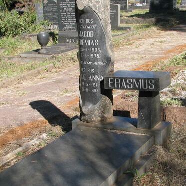 ERASMUS Jacob Jeremias 1906-1975 &amp; Elsje Anna 1911-1995