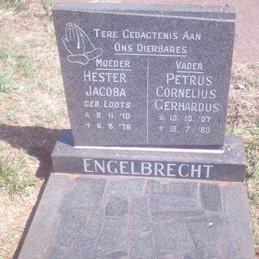 ENGELBRECHT Petrus Cornelius Gerhardus 1907-1983 &amp; Hester Jacoba LOOTS 1910-1976