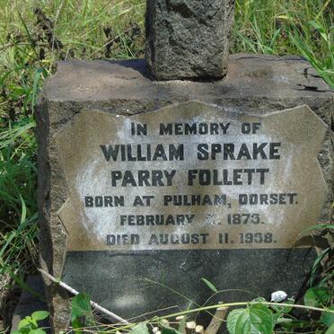 FOLLETT William Sprake Parry 1873-1938