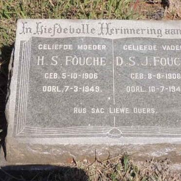 FOUCHE D.S.J. 1908-1944 &amp; H.S. 1906-1949