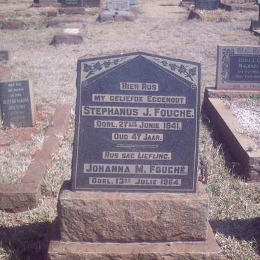 FOUCHE Stephanus J. -1941 &amp; Johanna M. -1964