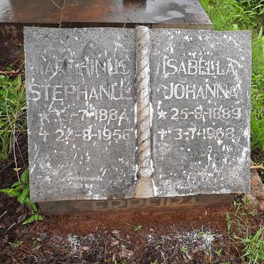FERREIRA Marthinus Stephanus 1884-1958 &amp; Isabella Johanna 1889-1968